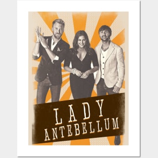 Vintage Aesthetic Lady Antebellum 80s Posters and Art
